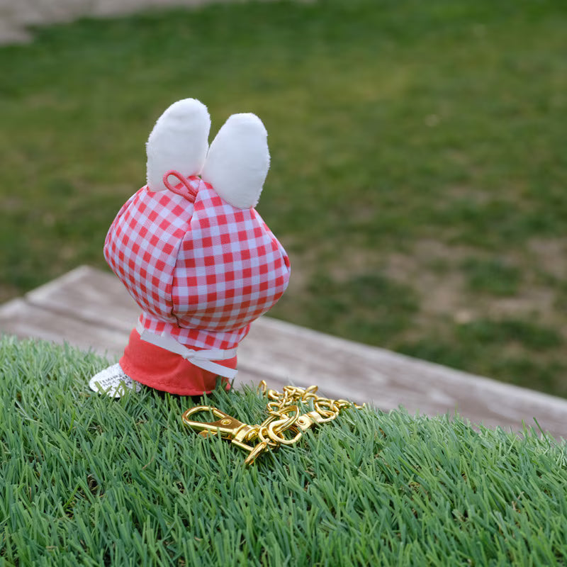 Miffy Japan - Little Thank You Plush Mascot Keychain - Tulip Cherry Red