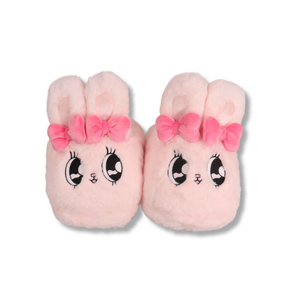 Esther Bunny Japan - Ribbon Bunny - Pink Plush Slippers - One Size