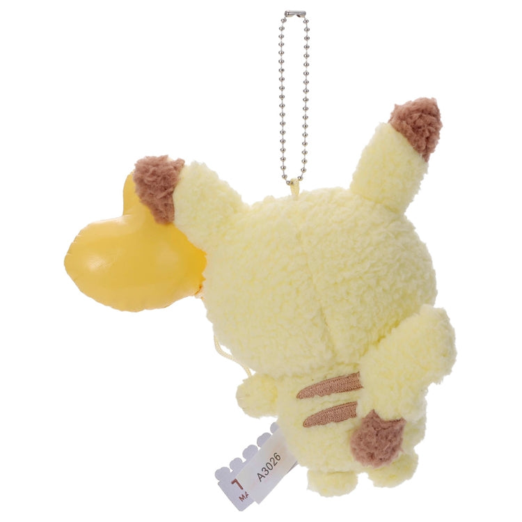 Japan Pokemon Center - PokePeace -  Mellow Heart - Plush Keychain - Pikachu