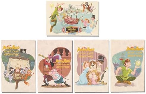 DISNEYSEA LIMITED - Fantasy Springs - Peter Pan 4 Set Postcard