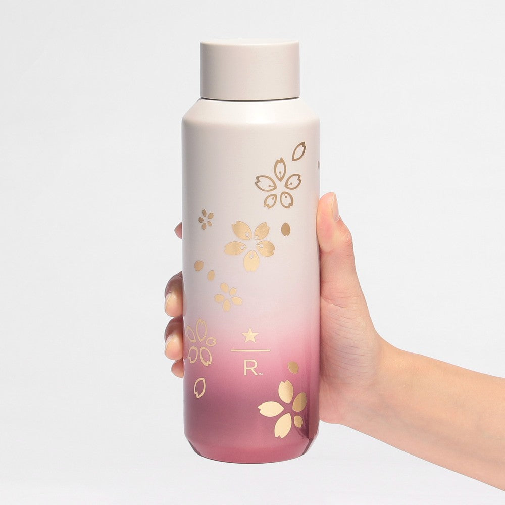 Starbucks Reserve Japan - Sakura 2026 - Stainless Steel Bottle - Light Gradient - 473ml