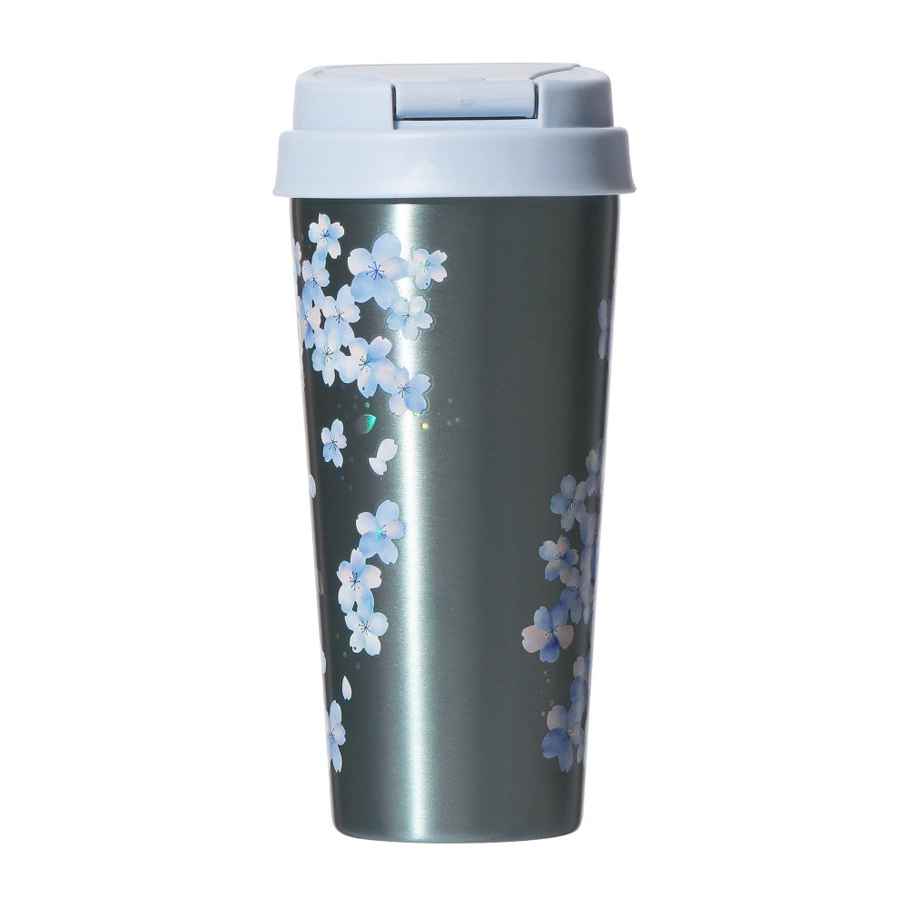 Starbucks Japan - Sakura 2026 - Twinkle Gently - Airy Blue - Stainless Steel TO GO Bottle - 473ml
