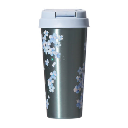 Starbucks Japan - Sakura 2026 - Twinkle Gently - Airy Blue - Stainless Steel TO GO Bottle - 473ml