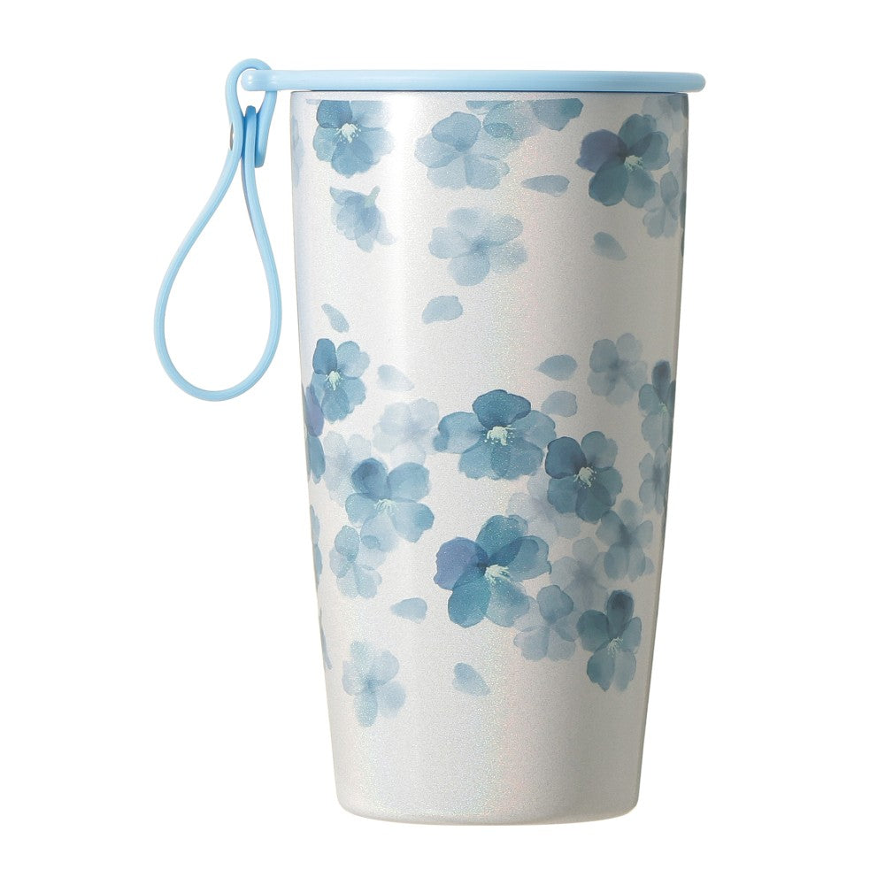 Starbucks Japan - Sakura 2026 - Twinkle Gently - Strap Cup Shape Stainless Steel Bottle - Airy Blue 355ml