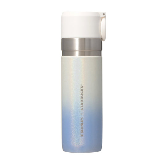 Starbucks Japan - Sakura 2026 - Twinkle Gently -  Stainless Steel Bottle STANLEY - Shiny Airy Blue Gradient 473ml