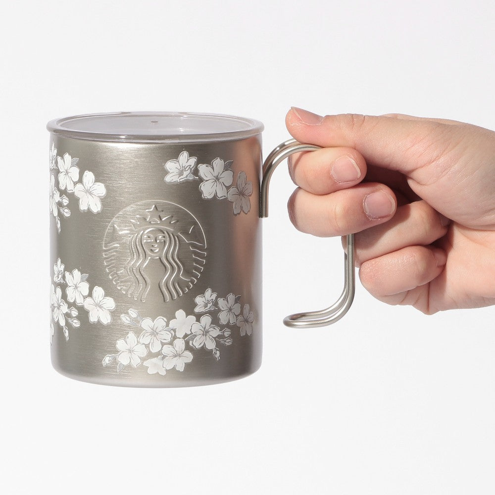 Starbucks Japan - Sakura 2026 - Twinkle Gently - Stainless Steel Mug with Lid 355ml