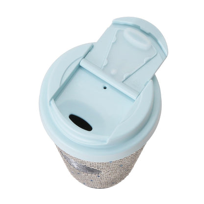 Starbucks Japan - Sakura 2026 - Twinkle Gently - Stainless Steel Tumbler - Rhinestone Airy Blue 473ml