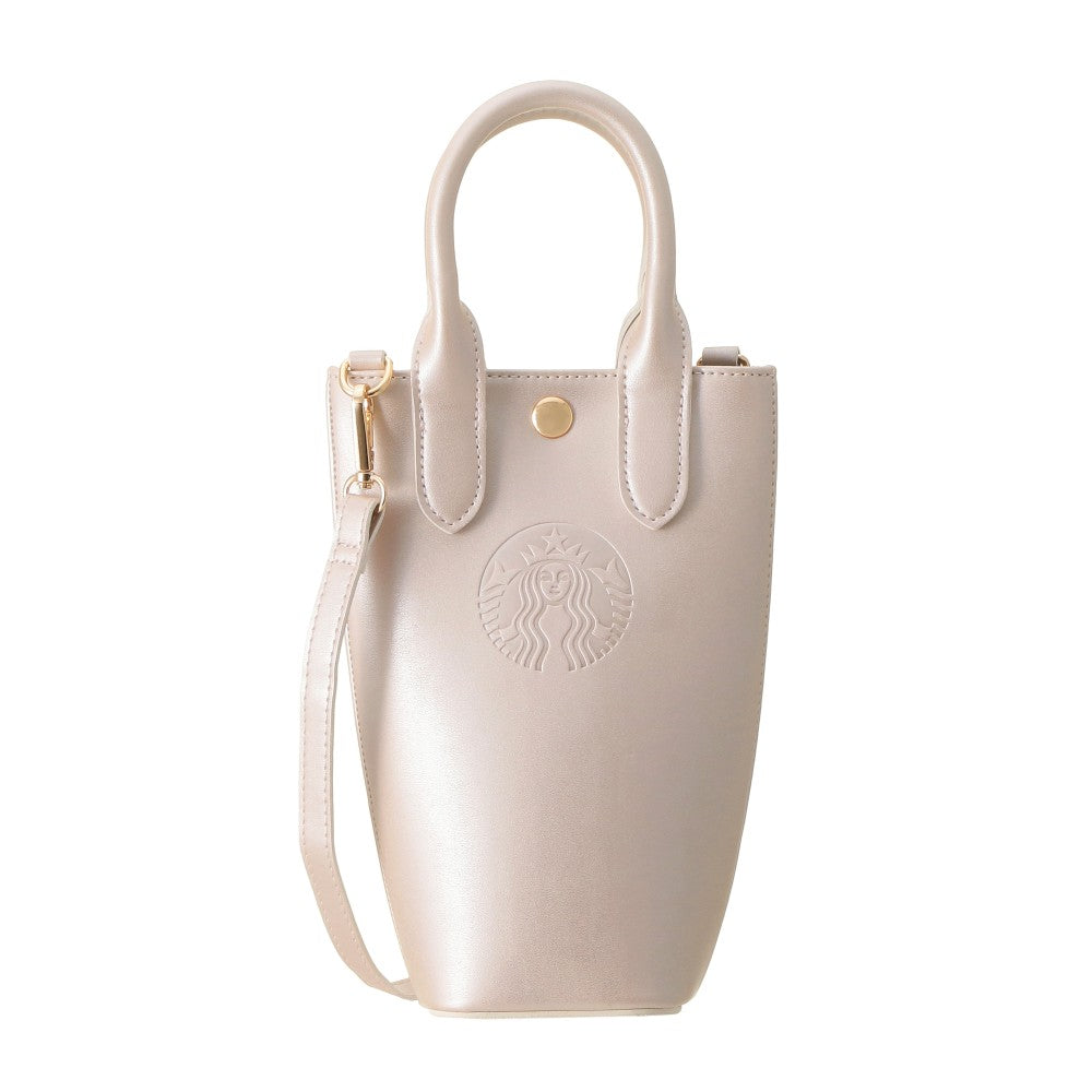 Starbucks Japan - Sakura 2026 - Twinkle Gently -  Bottle Shoulder Bag Metallic Pink