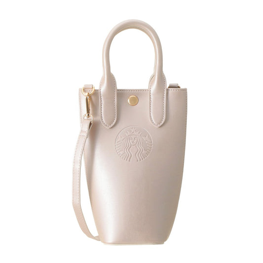 Starbucks Japan - Sakura 2026 - Twinkle Gently -  Bottle Shoulder Bag Metallic Pink