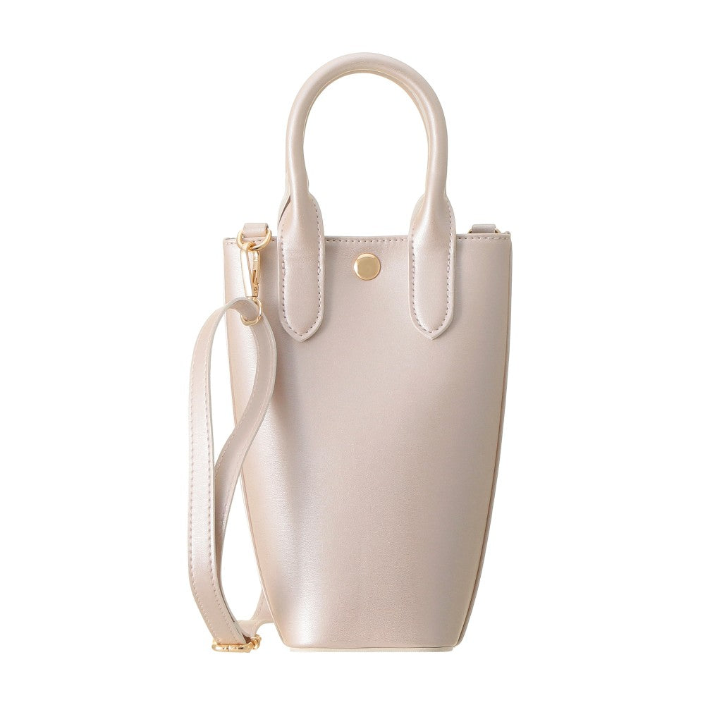 Starbucks Japan - Sakura 2026 - Twinkle Gently -  Bottle Shoulder Bag Metallic Pink