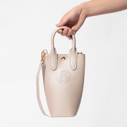 Starbucks Japan - Sakura 2026 - Twinkle Gently -  Bottle Shoulder Bag Metallic Pink
