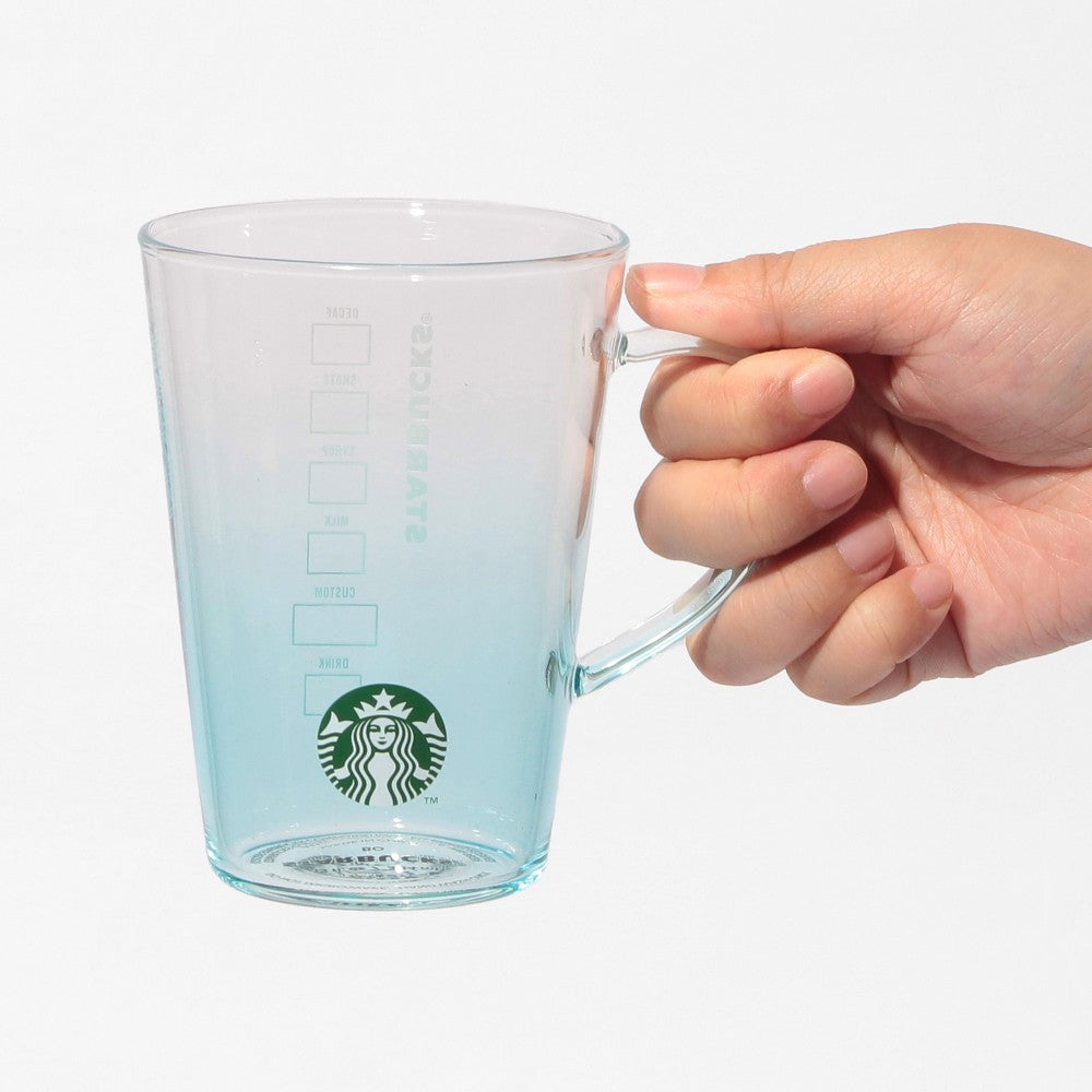 Starbucks Japan - Feel the Breeze - Heat-resistant Glass Mug - Blue Gradient 384ml