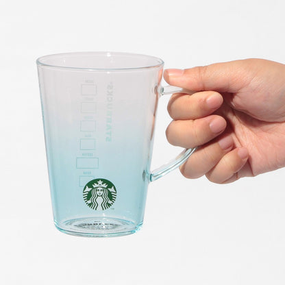 Starbucks Japan - Feel the Breeze - Heat-resistant Glass Mug - Blue Gradient 384ml