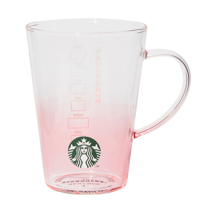 Starbucks Japan - Feel the Breeze - Heat-resistant Glass Mug - Pink Gradient 384ml