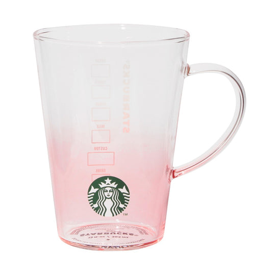 Starbucks Japan - Feel the Breeze - Heat-resistant Glass Mug - Pink Gradient 384ml