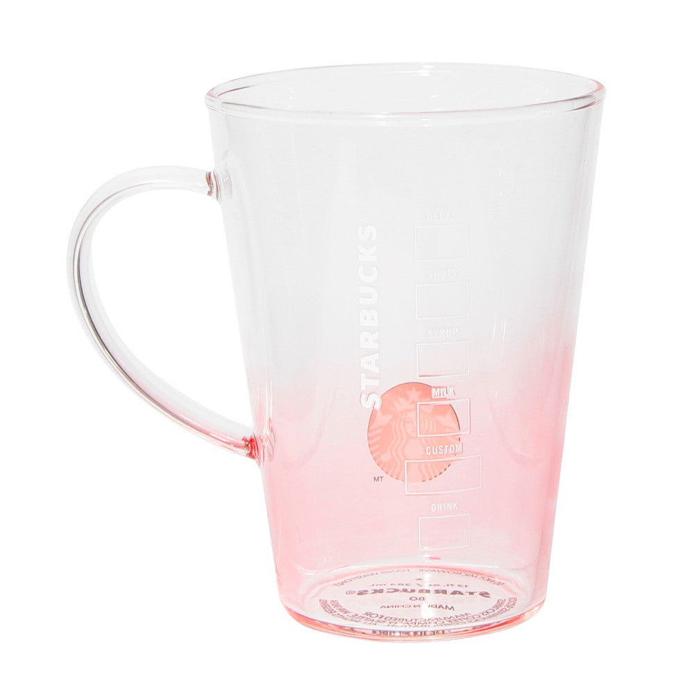 Starbucks Japan - Feel the Breeze - Heat-resistant Glass Mug - Pink Gradient 384ml