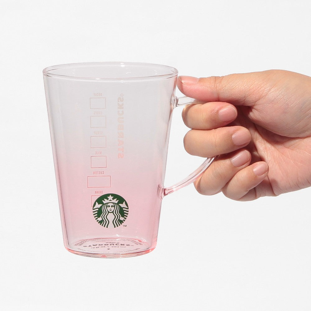 Starbucks Japan - Feel the Breeze - Heat-resistant Glass Mug - Pink Gradient 384ml