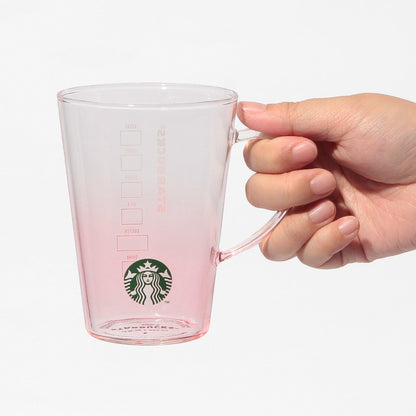 Starbucks Japan - Feel the Breeze - Heat-resistant Glass Mug - Pink Gradient 384ml