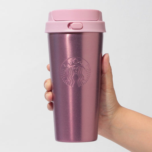 Starbucks Japan - Stainless Steel TOGO Bottle, Glitter Pink - 473ml