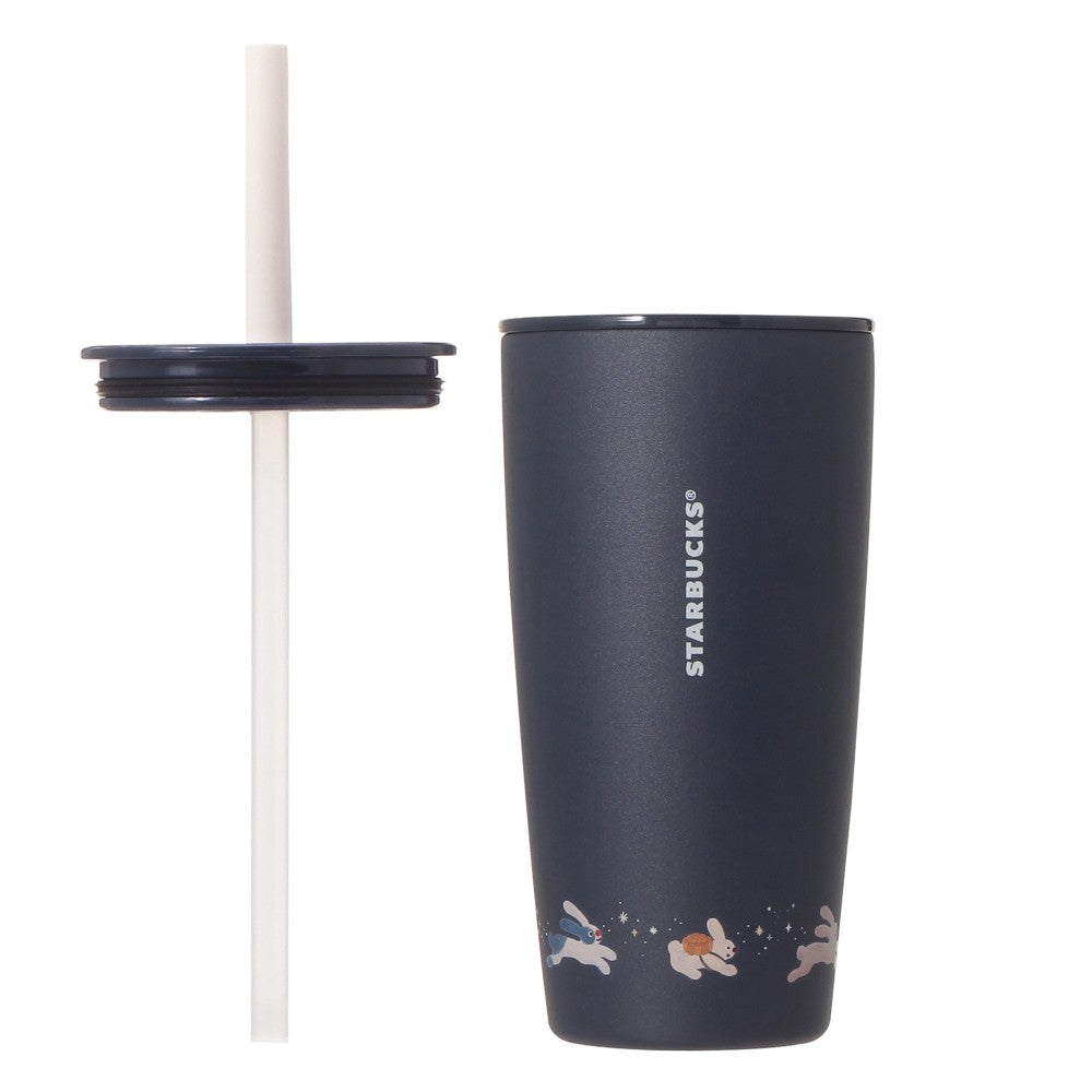 SEPT 1 PREORDER - Starbucks Japan - Autumn Festival 2026 - Stainless Steel Tumbler with Replacement Lid - MiiR Rabbit Navy, 473ml