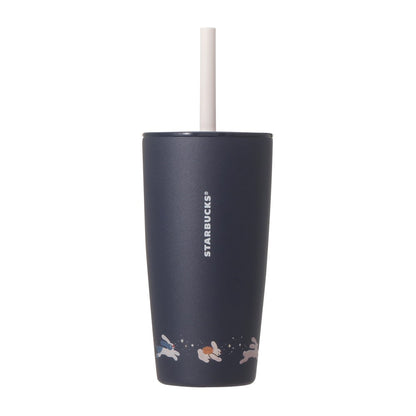 SEPT 1 PREORDER - Starbucks Japan - Autumn Festival 2026 - Stainless Steel Tumbler with Replacement Lid - MiiR Rabbit Navy, 473ml