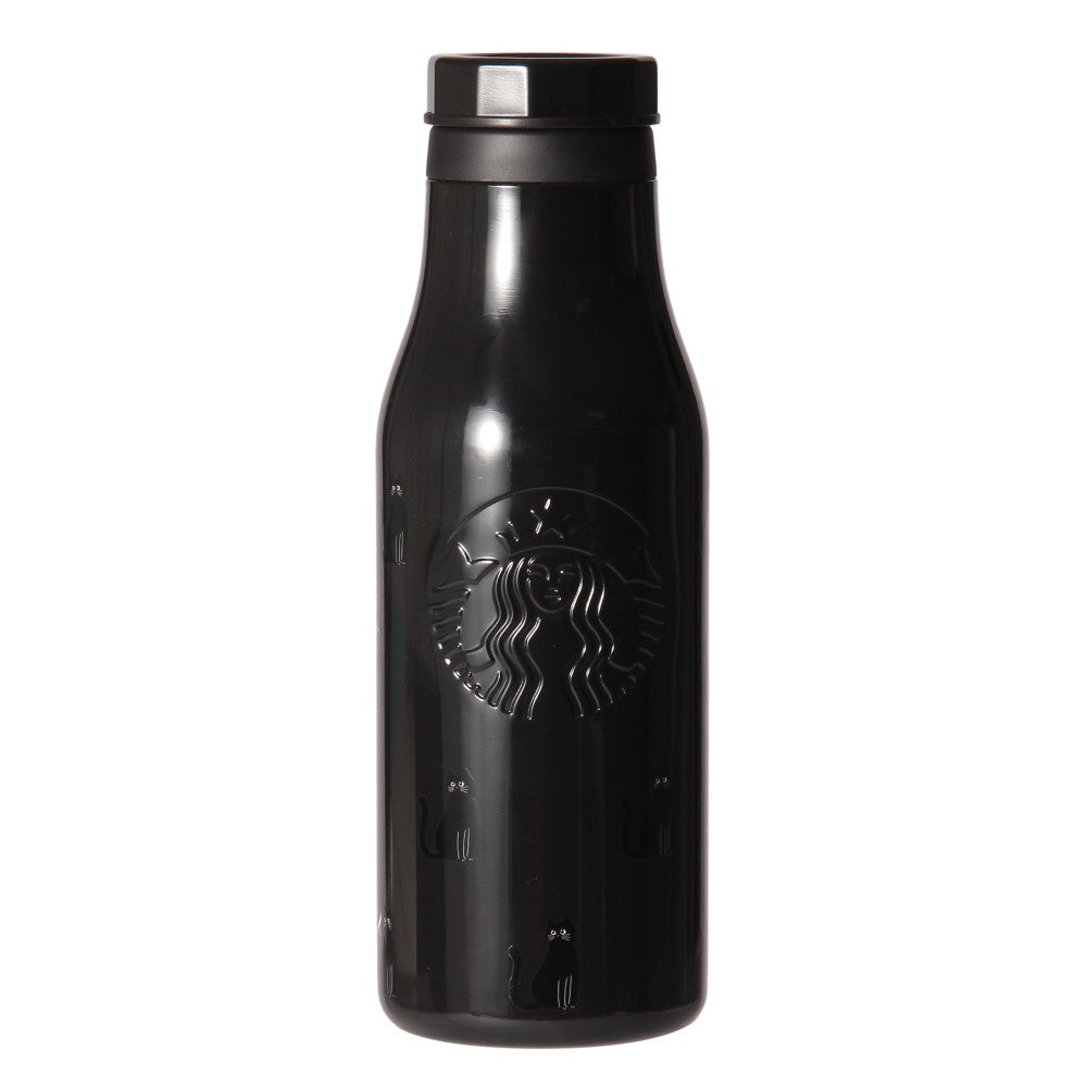 OCT 9 PREORDER - Starbucks Japan -  Halloween 2026 - Stainless Steel Logo Bottle - Cat Glow in the Dark 473ml