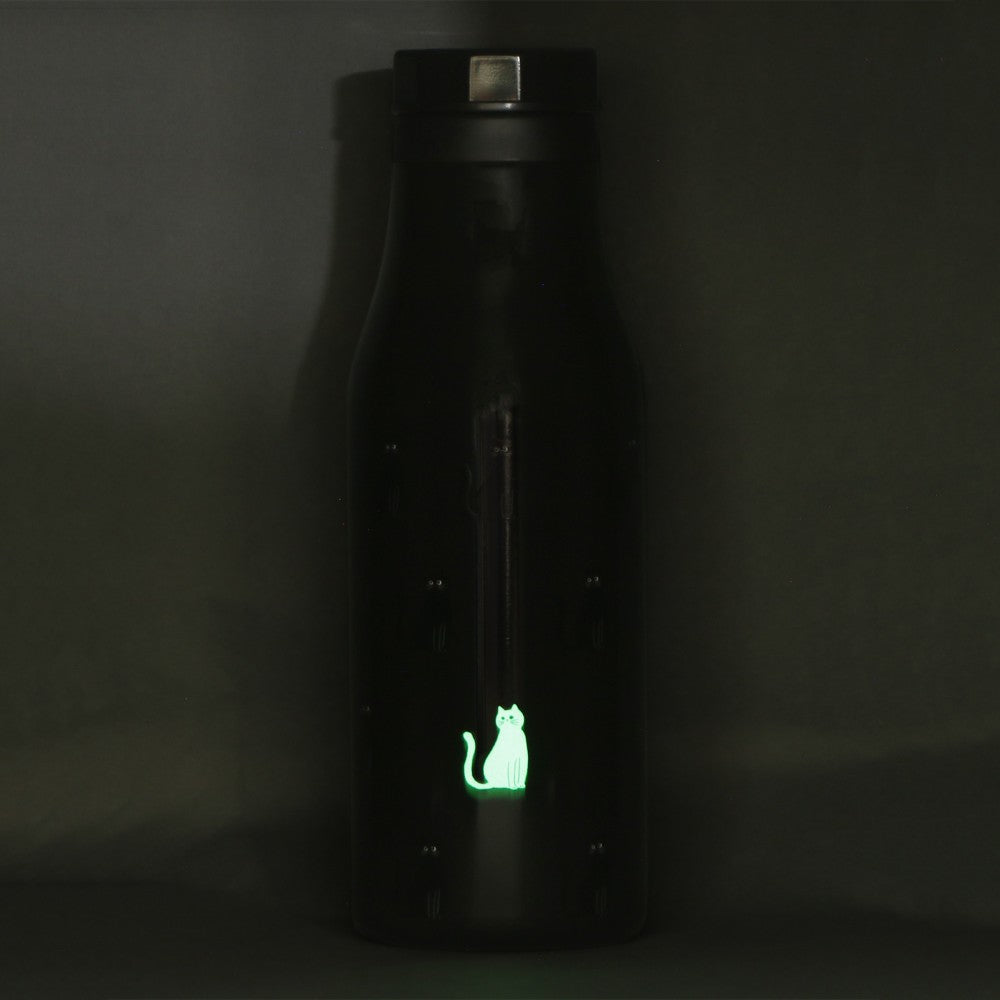 OCT 9 PREORDER - Starbucks Japan -  Halloween 2026 - Stainless Steel Logo Bottle - Cat Glow in the Dark 473ml
