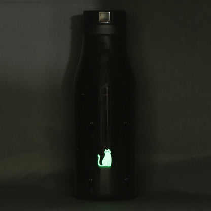 OCT 9 PREORDER - Starbucks Japan -  Halloween 2026 - Stainless Steel Logo Bottle - Cat Glow in the Dark 473ml