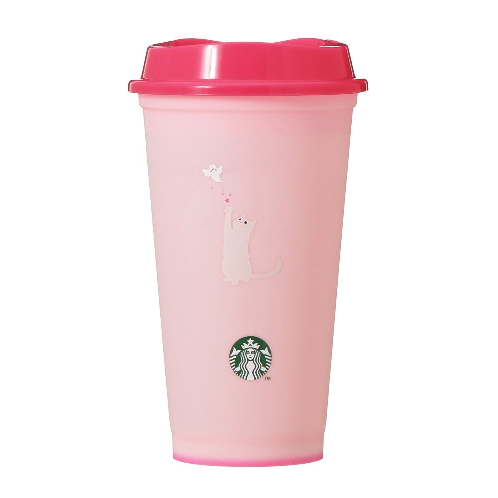 OCT 9 PREORDER - Starbucks Japan -  Halloween 2026 - Color-Changing Reusable Cup 473 ml + Hole Cap Bearista Cat