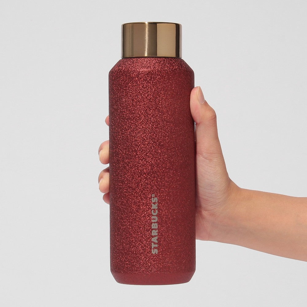 Starbucks Japan - Christmas 2026 - Gift Box Stainless Steel Bottle Glitter Red 473ml