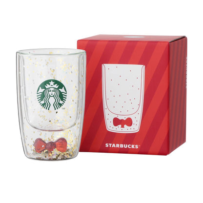 Starbucks Japan - Christmas 2026 -  Gift Box Double-Walled Heat-Resistant Glass with Ribbon 355ml