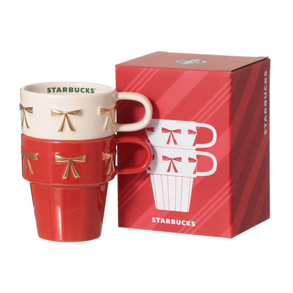 Starbucks Japan - Christmas 2026 -  Gift Boxed Stacking Mug 237ml Pair Set