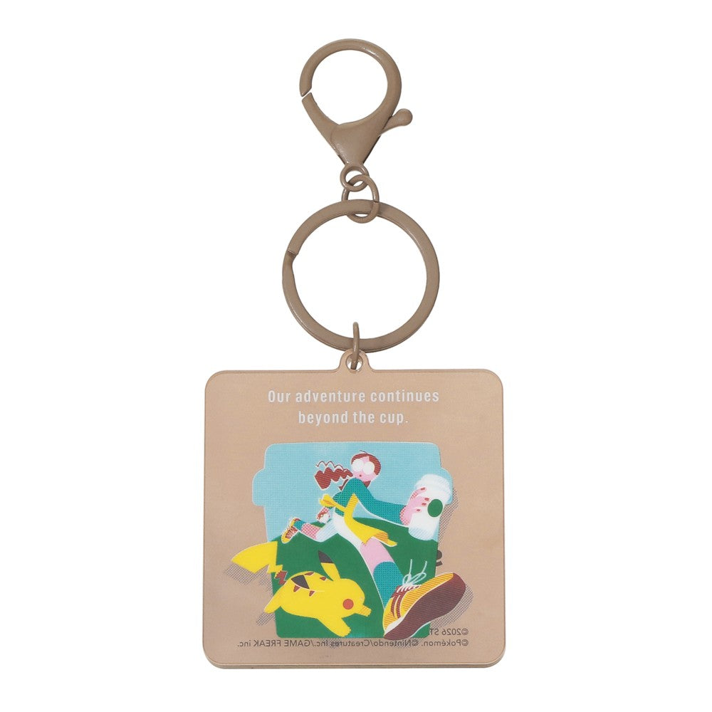 SEPT 30 PREORDER - Starbucks Japan - Pokémon + STARBUCKS - Acrylic Keychain: Coffee Adventure