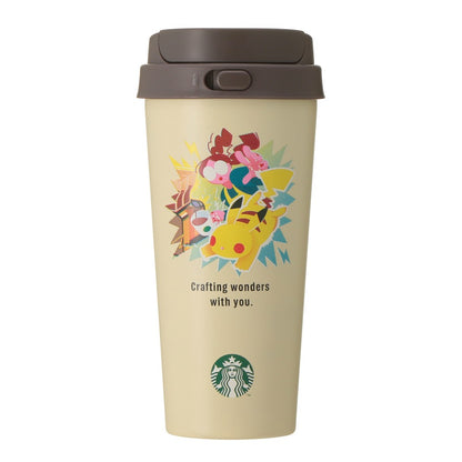 SEPT 30 PREORDER - Starbucks Japan - Pokémon + STARBUCKS - Stainless Steel To-Go Bottle Pikachu 473ml