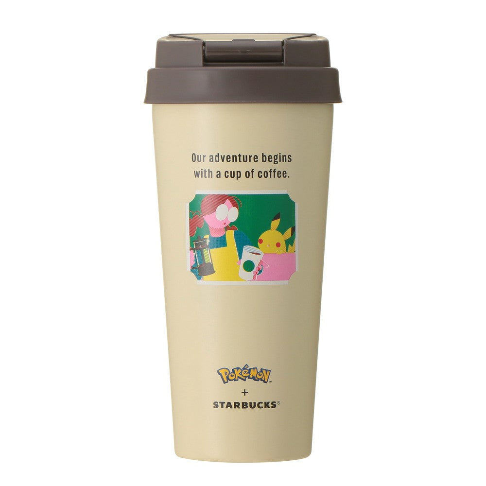 SEPT 30 PREORDER - Starbucks Japan - Pokémon + STARBUCKS - Stainless Steel To-Go Bottle Pikachu 473ml