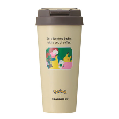 SEPT 30 PREORDER - Starbucks Japan - Pokémon + STARBUCKS - Stainless Steel To-Go Bottle Pikachu 473ml
