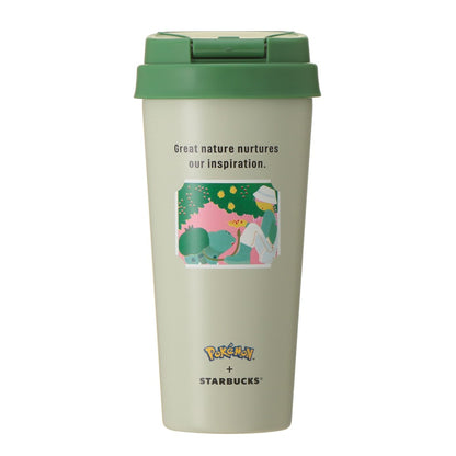 SEPT 30 PREORDER - Starbucks Japan - Pokémon + STARBUCKS - Stainless Steel To-Go Bottle Bulbasaur 473ml