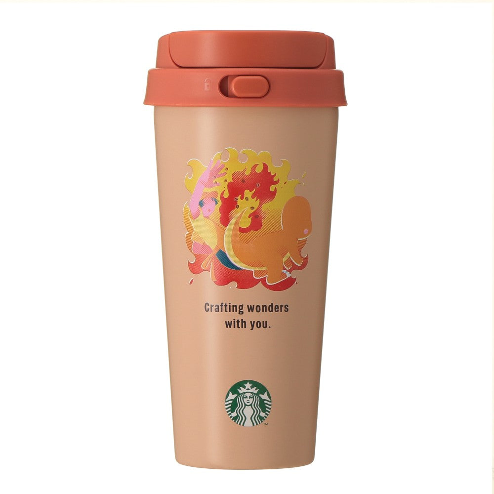 SEPT 30 PREORDER - Starbucks Japan - Pokémon + STARBUCKS - Stainless Steel To-Go Bottle Charmander 473ml