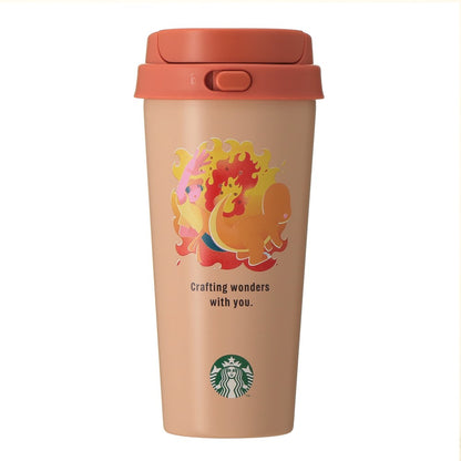 SEPT 30 PREORDER - Starbucks Japan - Pokémon + STARBUCKS - Stainless Steel To-Go Bottle Charmander 473ml