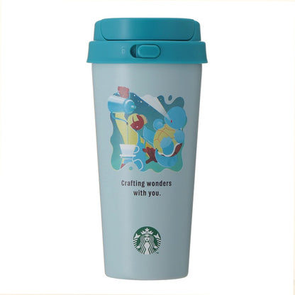 SEPT 30 PREORDER - Starbucks Japan - Pokémon + STARBUCKS - Stainless Steel To-Go Bottle Squirtle 473ml