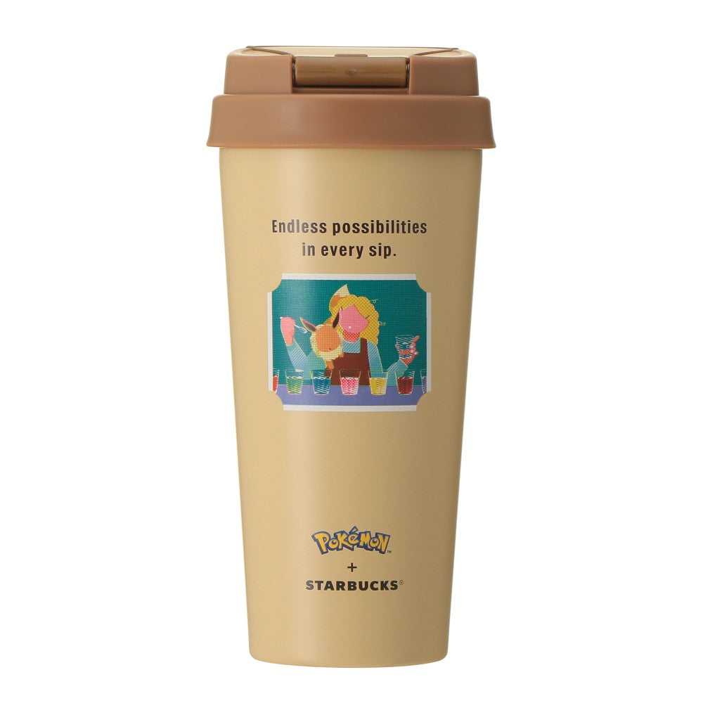 SEPT 30 PREORDER - Starbucks Japan - Pokémon + STARBUCKS - Stainless Steel To-Go Bottle Eevee 473ml