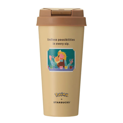 SEPT 30 PREORDER - Starbucks Japan - Pokémon + STARBUCKS - Stainless Steel To-Go Bottle Eevee 473ml