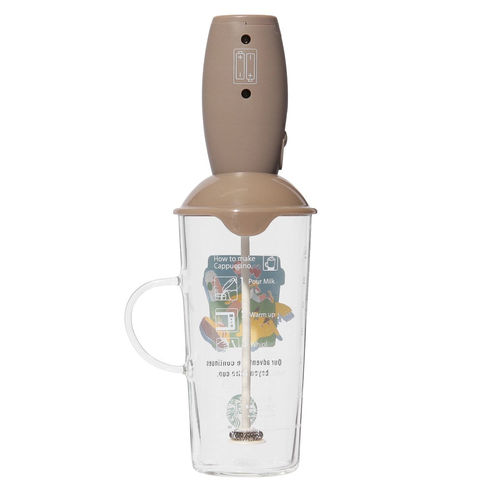 SEPT 30 PREORDER - Starbucks Japan - Pokémon + STARBUCKS -  Milk Frother & Cup - Coffee Adventure