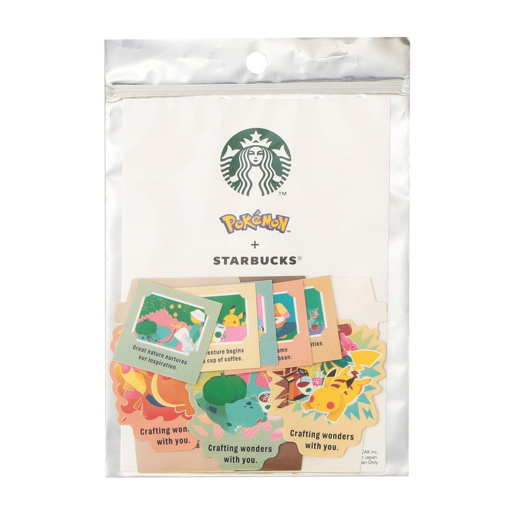 SEPT 30 PREORDER - Starbucks Japan - Pokémon + STARBUCKS - Art Sticker Set