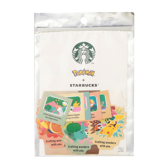 SEPT 30 PREORDER - Starbucks Japan - Pokémon + STARBUCKS - Art Sticker Set
