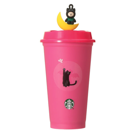 OCT 9 PREORDER - Starbucks Japan -  Halloween 2026 - Color-Changing Reusable Cup 473 ml + Hole Cap Bearista Cat