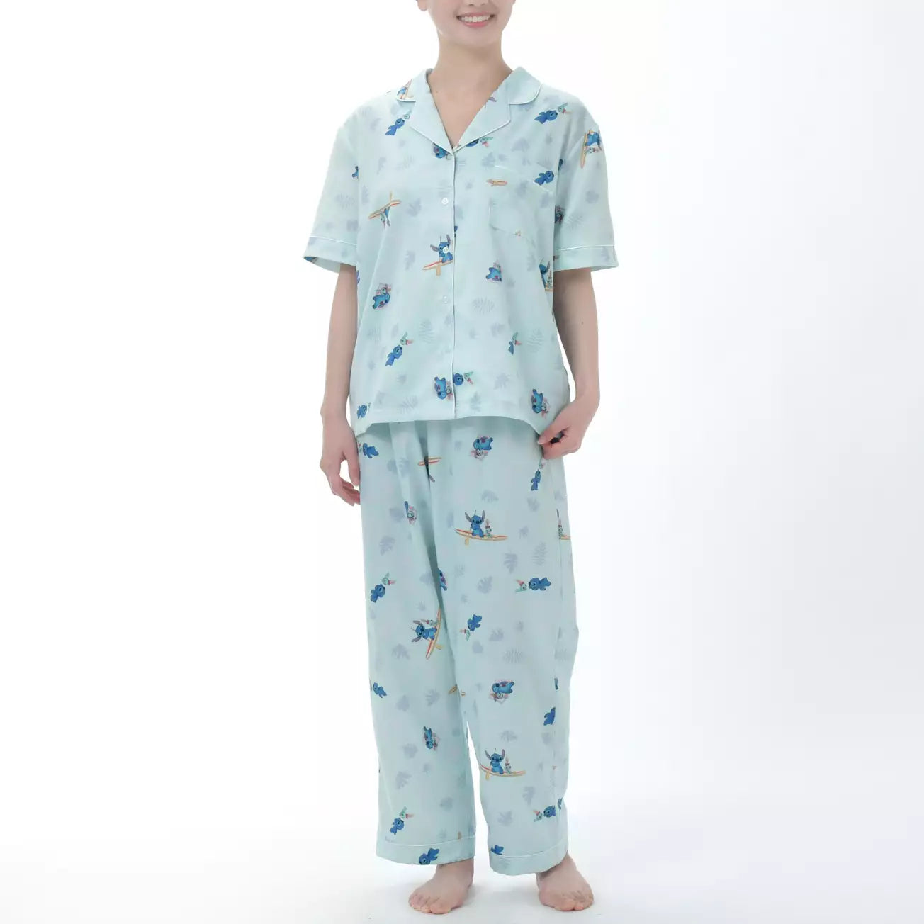 (June 10/13 preorder) Japan Limited - Stitch & Scrump - Short Sleeve Pyjamas - Stitch Day Collection