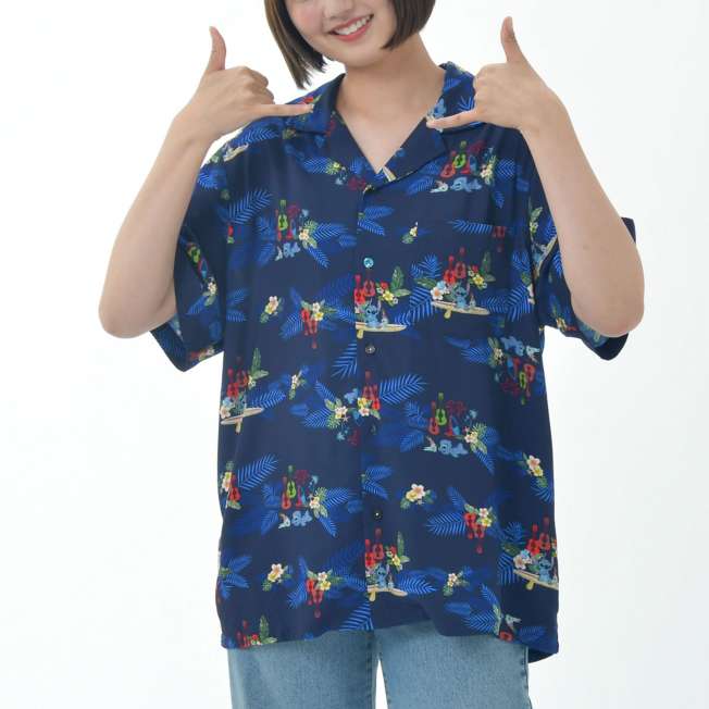(June 10/13 preorder) Japan Limited - Stitch & Scrump - Short Sleeve Shirt - Stitch Day Collection