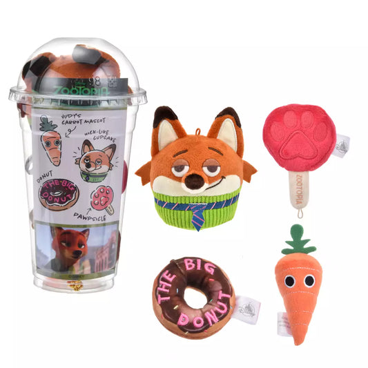 Japan Limied - Zootopia - Mini Food - Plush Keychain Set