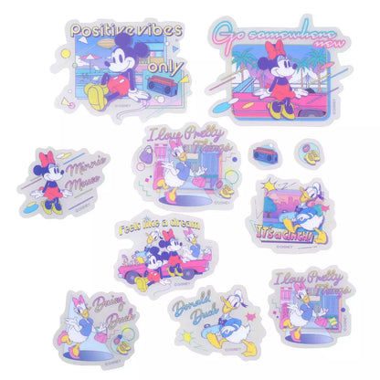 JAPAN LIMITED - Mickey & Friends Clear Stickers - Message Sticker Collection